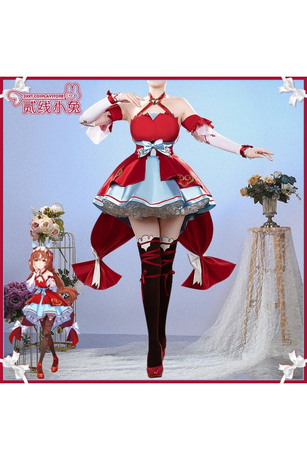 2XXT Cosplay Uma Musume Pretty Derby Still in Love Scarlet Vow Raiment Race Outfit Cosplay Costume